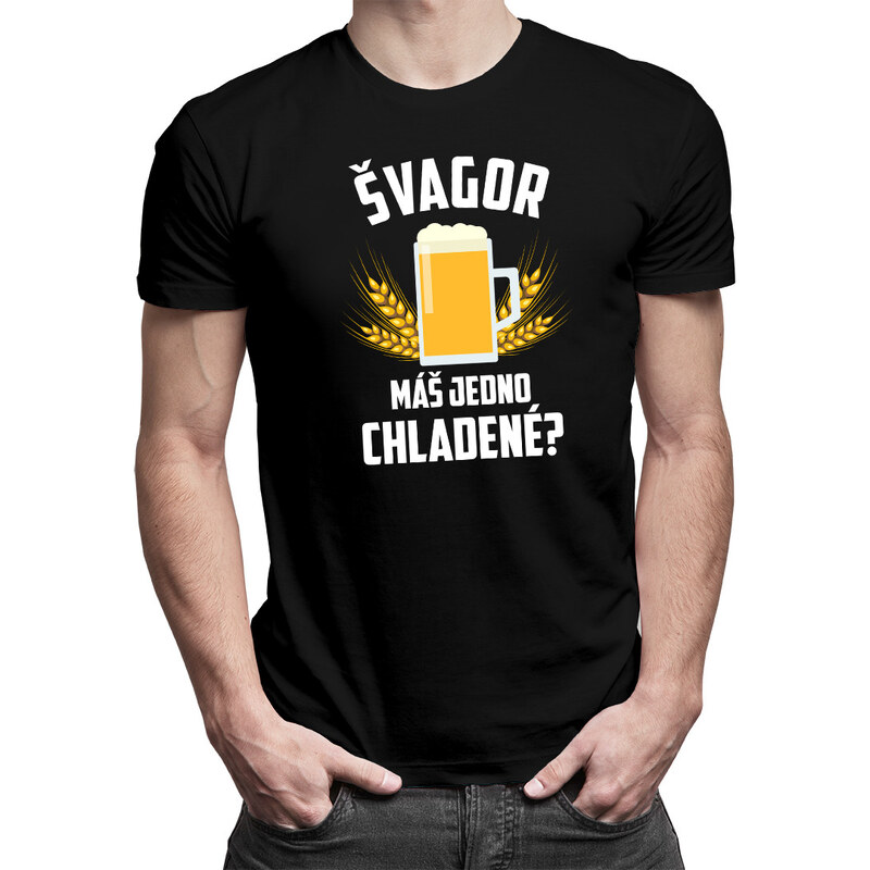 E-shop Garibald Švagor - máš jedno chladené? - pánske tričko s potlačou