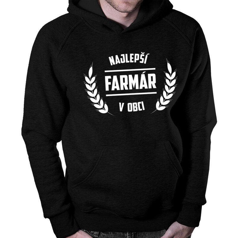 E-shop Garibald Najlepší farmár v obci - Pánska mikina s kapucňou