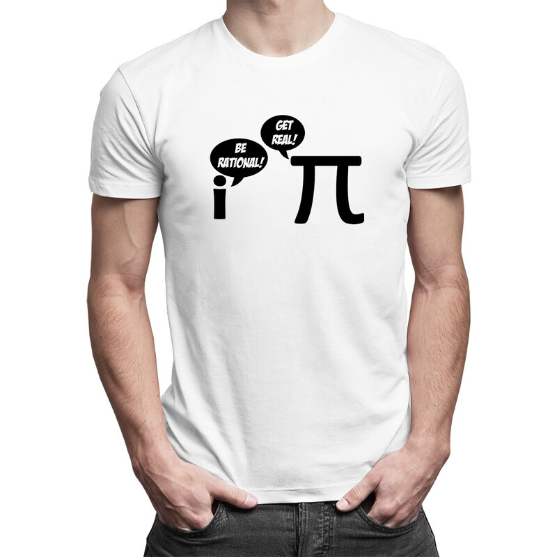 E-shop Garibald Be Rational/Get Real - Pánske tričko s potlačou