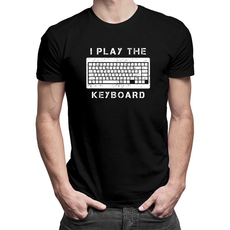 E-shop Garibald I play the keyboard - Pánske tričko s potlačou