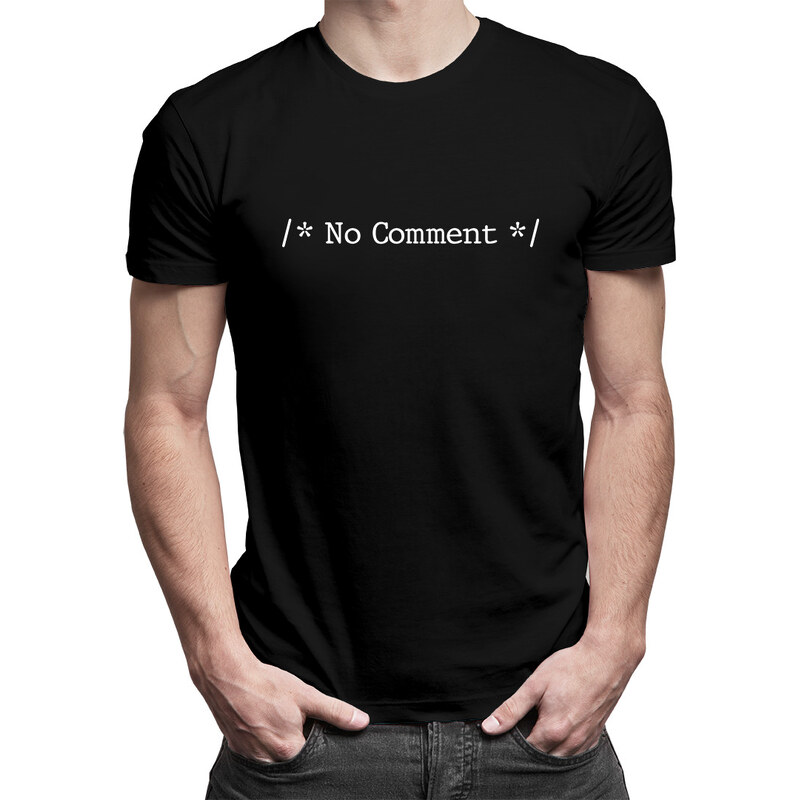 E-shop Garibald No comment - Pánske tričko s potlačou