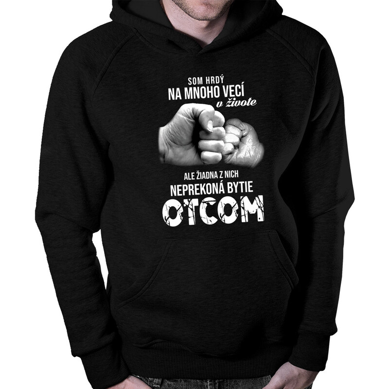 E-shop Garibald Som hrdý na mnoho vecí v živote - otec - Pánska mikina