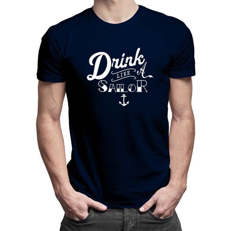 E-shop Garibald Drink like a sailor - pánske tričko s potlačou