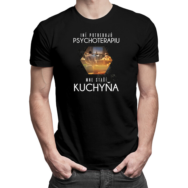 E-shop Garibald Mne stačí kuchyňa - pánske tričko s potlačou