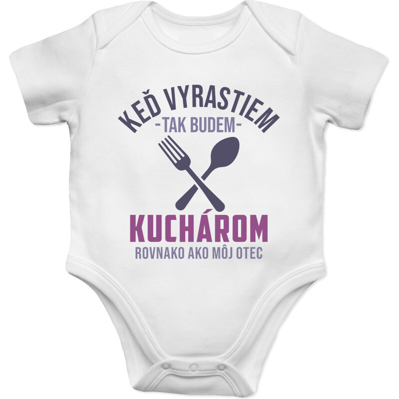 E-shop Garibald Keď vyrastiem, tak budem kuchárom - body s potlačou