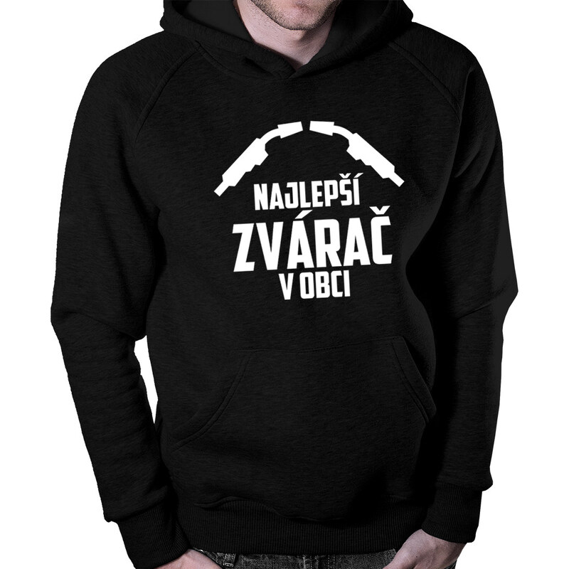 E-shop Garibald Najlepší zvárač v obci - Pánska mikina s kapucňou