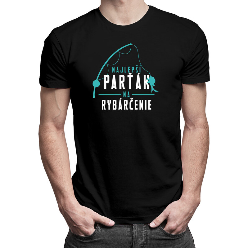 E-shop Garibald Najlepší parťák na rybárčenie - pánske tričko s