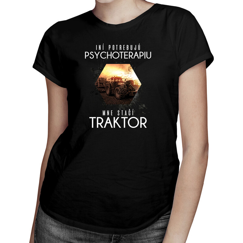 E-shop Garibald Mne stačí traktor - dámske tričko s potlačou