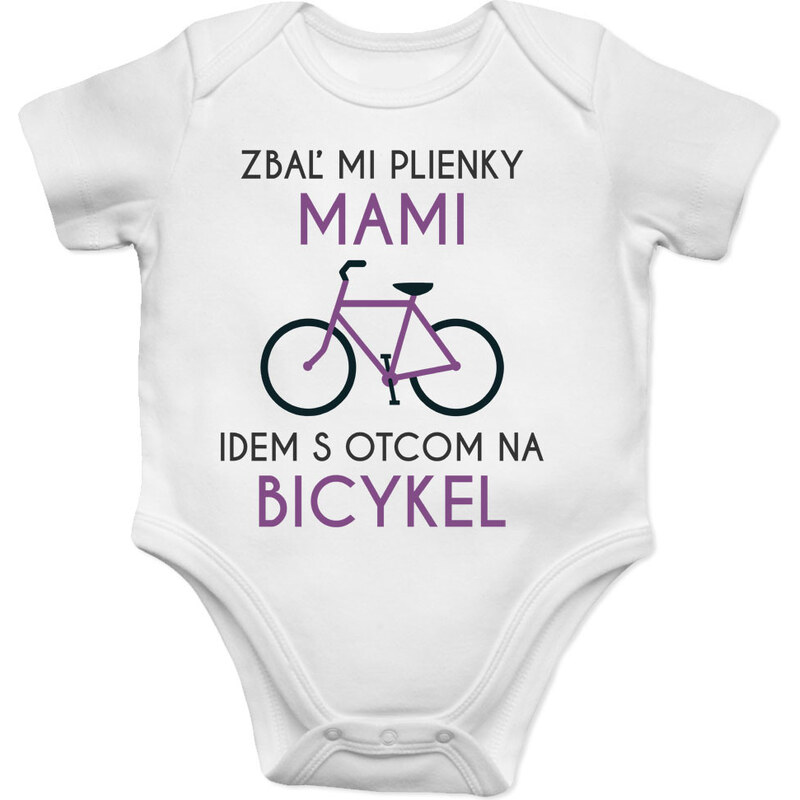 E-shop Garibald Zbaľ mi plienky, mami, idem s otcom na bicykel - body s