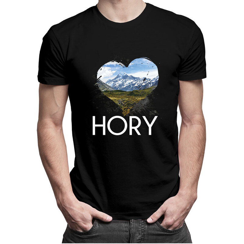 E-shop Garibald Hory - pánske tričko s potlačou