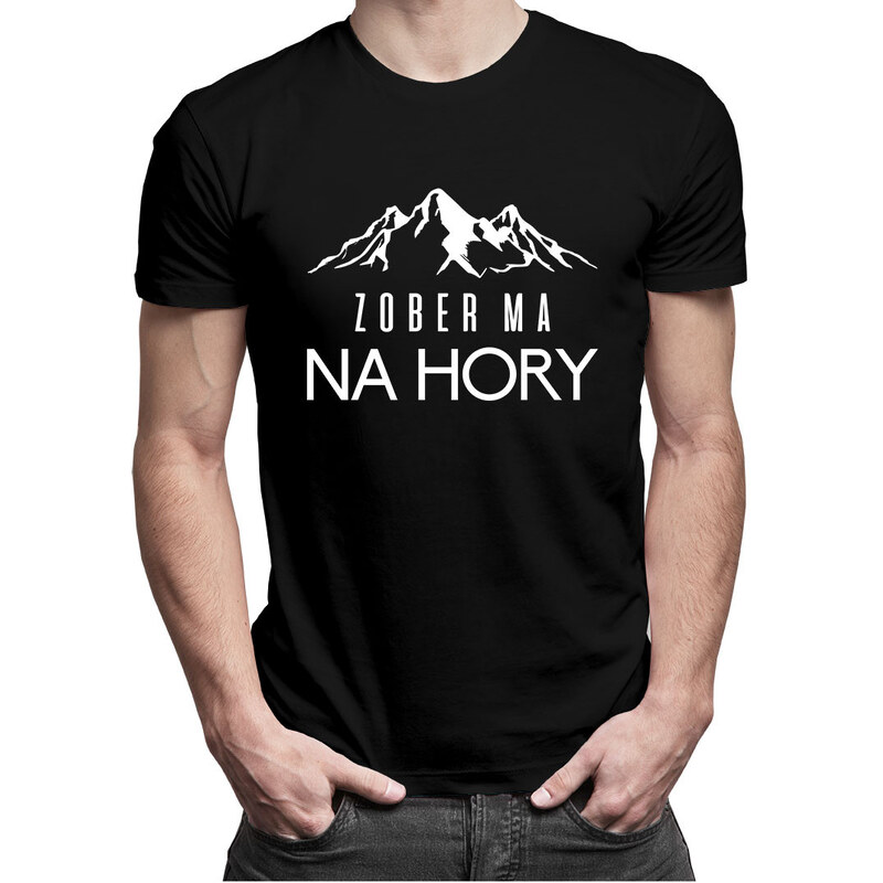 E-shop Garibald Zober ma na hory - pánske tričko s potlačou