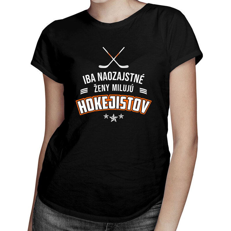 E-shop Garibald Iba naozajstné ženy milujú hokejistov - Dámske tričko s