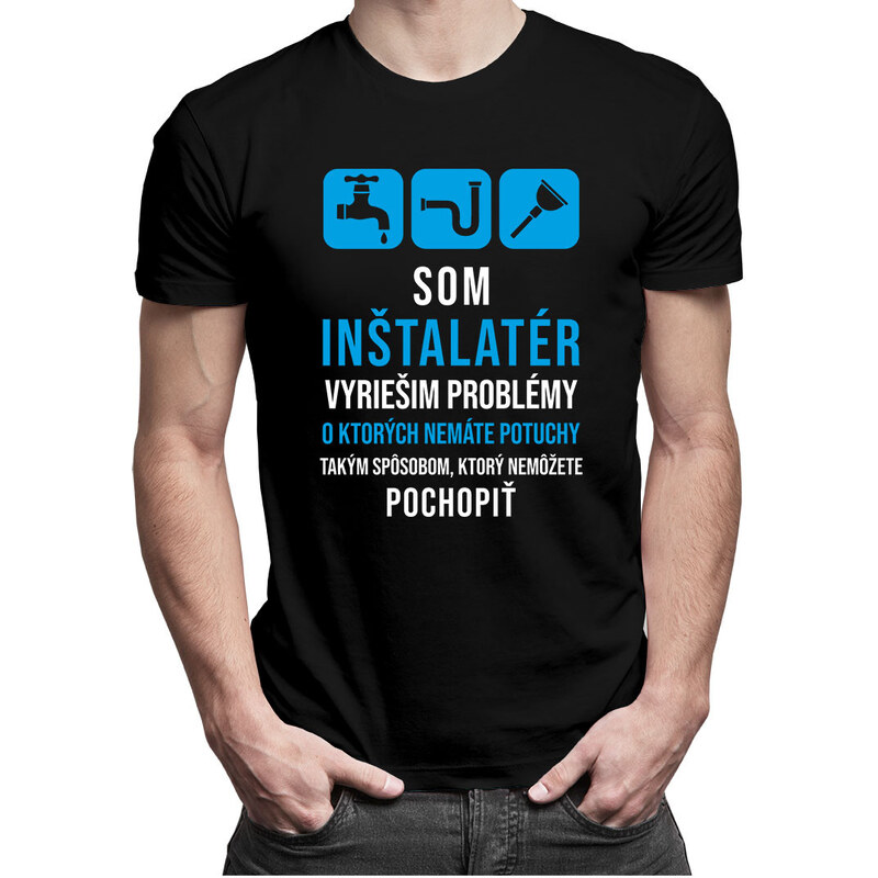 E-shop Garibald Som inštalatér - vyriešim problémy - pánske tričko s