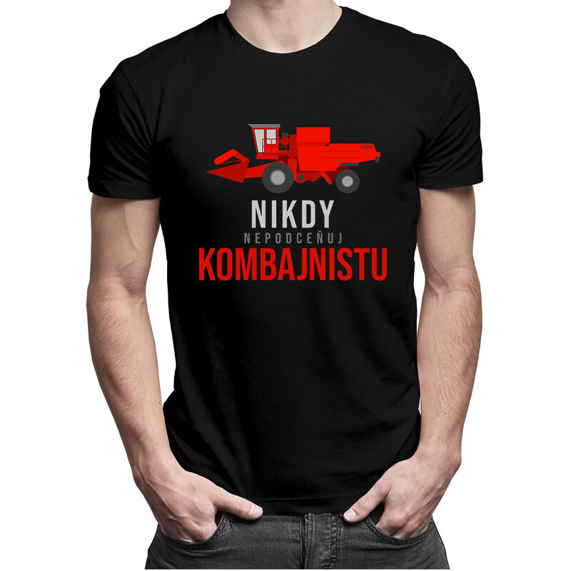 E-shop Garibald Nikdy nepodceňuj kombajnistu - pánske tričko s potlačou