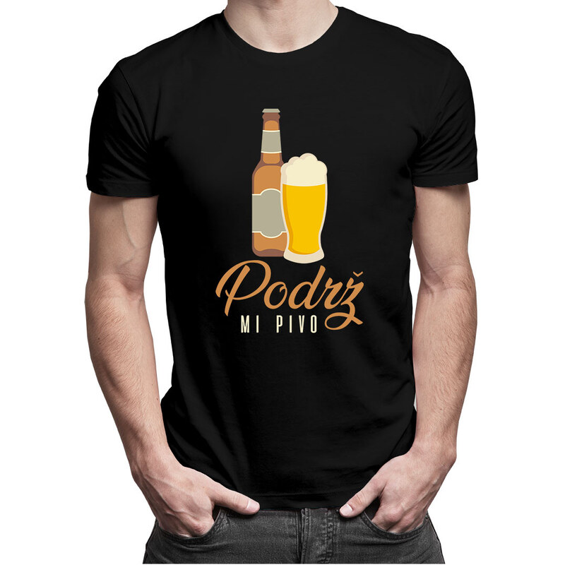 E-shop Garibald Podrž mi pivo - pánske tričko s potlačou