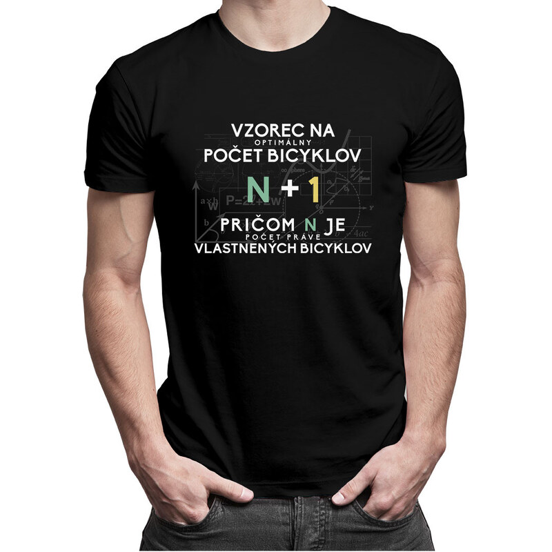 E-shop Garibald Vzorec na optimálny počet bicyklov v2 - Pánske tričko s