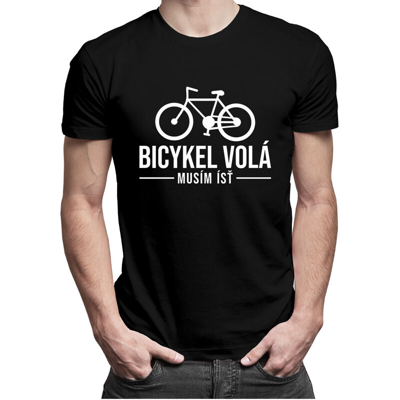 E-shop Garibald Bicykel volá - musím ísť - Pánske tričko s potlačou