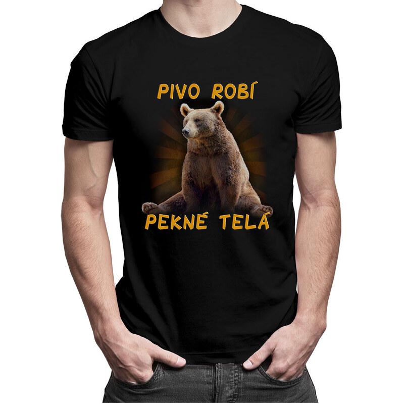 E-shop Garibald Pivo robí pekné telá v1 - pánske tričko s potlačou