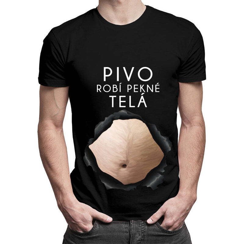 E-shop Garibald Pivo robí pekné telá v3 - pánske tričko s potlačou