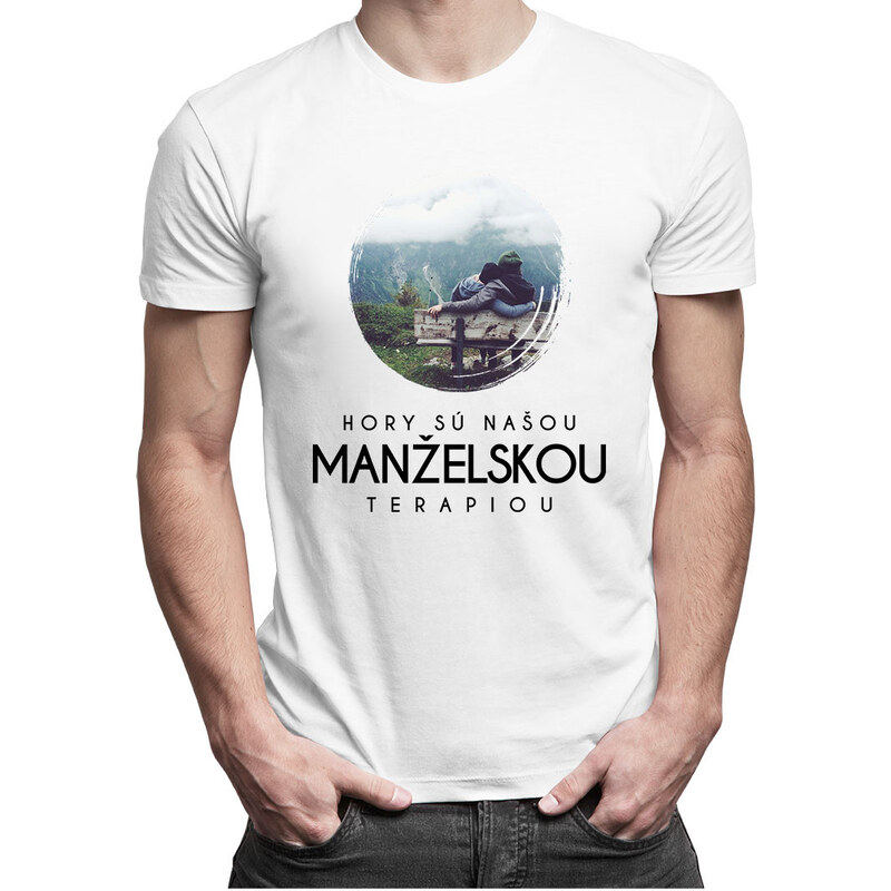 E-shop Garibald Hory sú našou manželskou terapiou - Pánske tričko s
