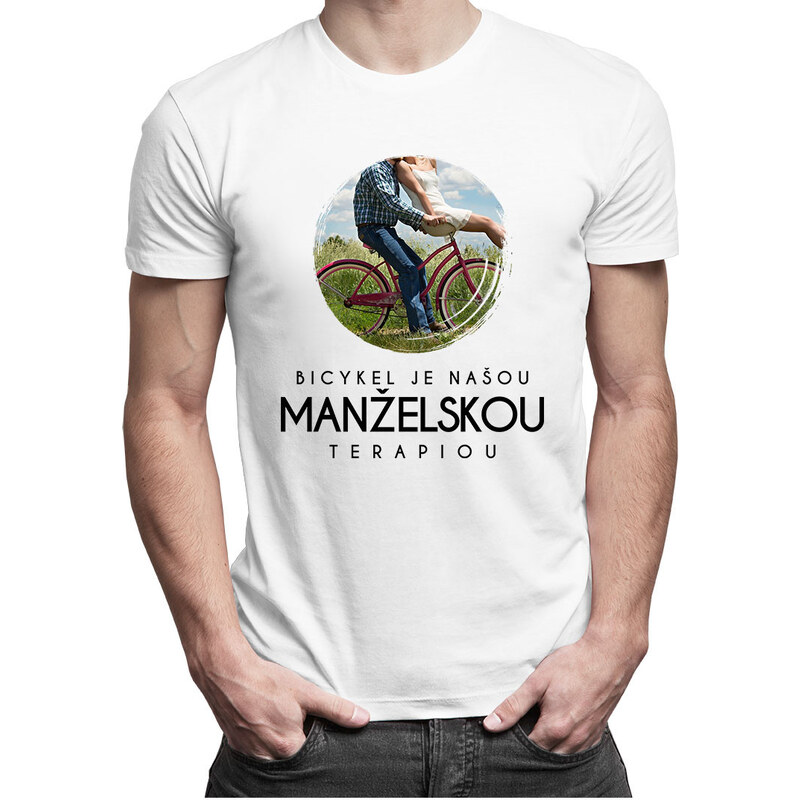 E-shop Garibald Bicykel je našou manželskou terapiou - Pánske tričko s