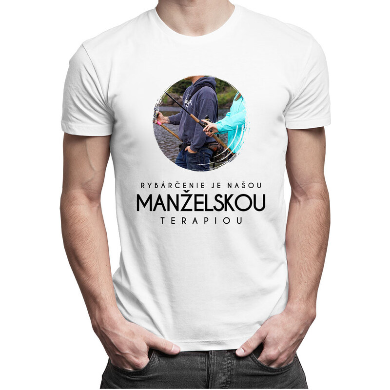 E-shop Garibald Rybárčenie je našou manželskou terapiou - Pánske tričko