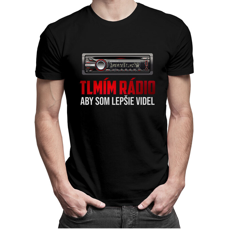 E-shop Garibald Tlmím rádio, aby som lepšie videl - pánske tričko s