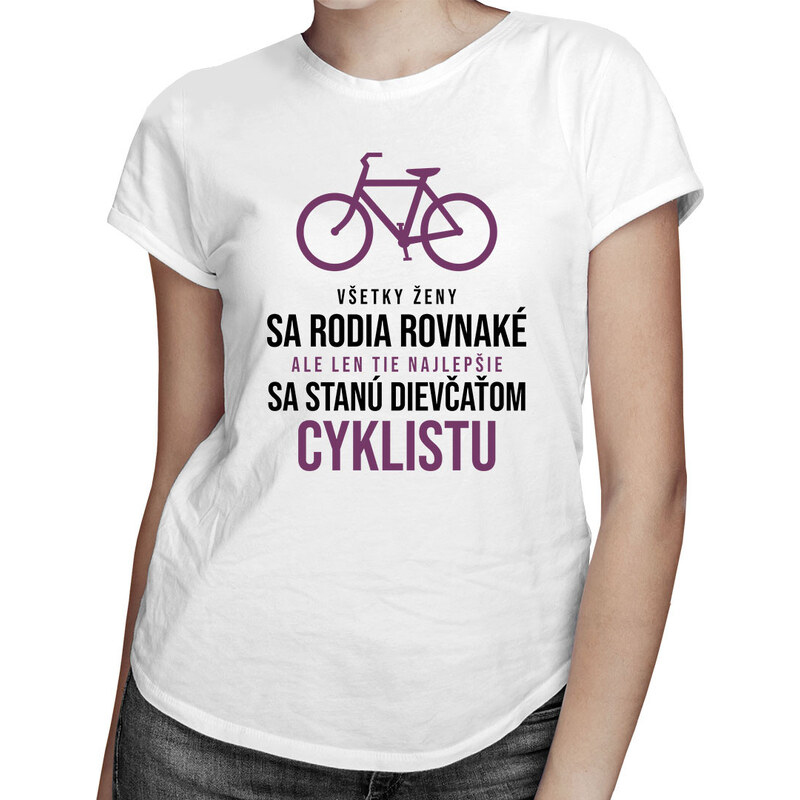 E-shop Garibald Všetky ženy sa rodia rovnaké - cyklistu - dámske tričko