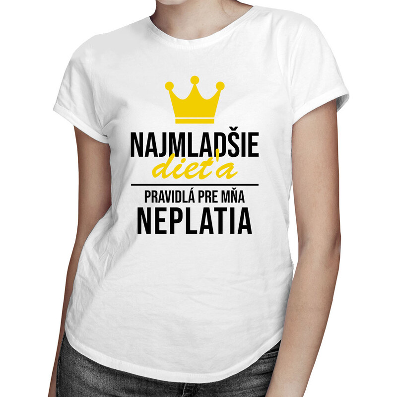 E-shop Garibald Najmladšie dieťa - pravidlá pre mňa neplatia - dámske