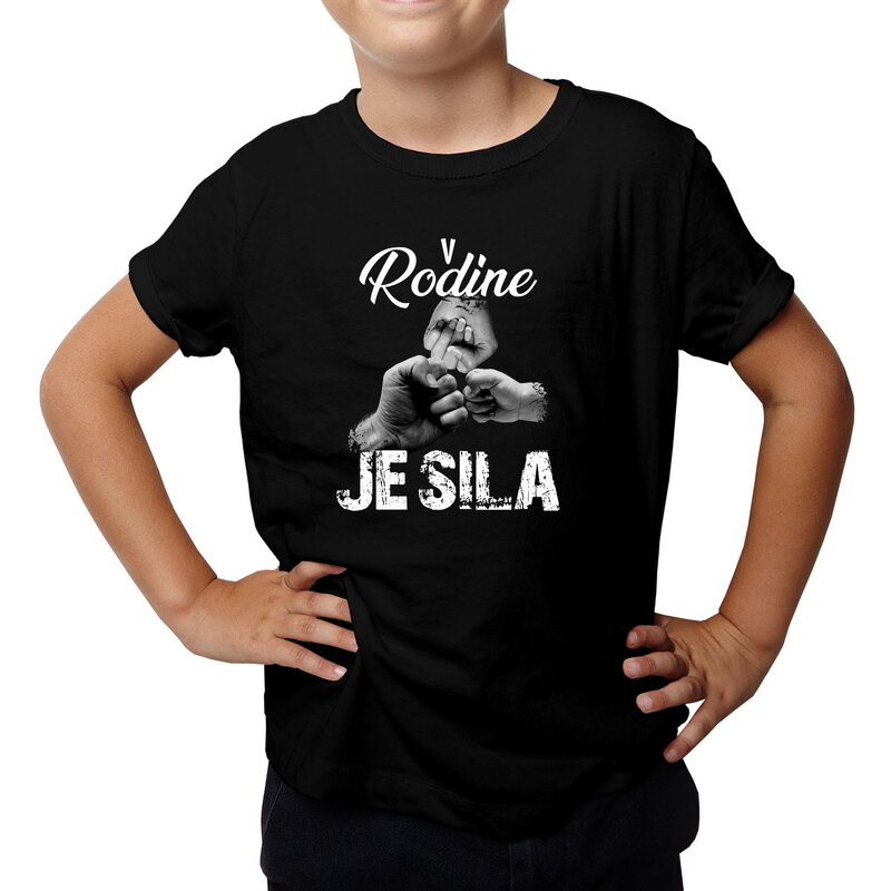 Garibald V rodine je sila v2 - detské tričko s potlačou 60822577