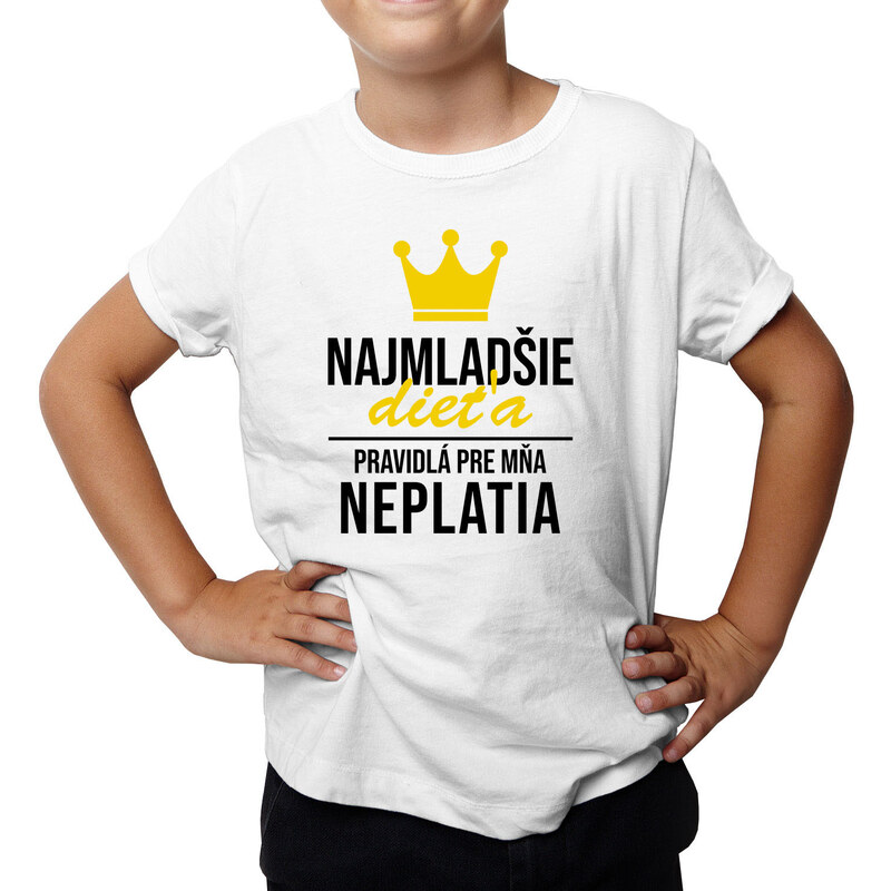 Garibald Najmladšie dieťa - pravidlá pre mňa neplatia - detské tričko 60822580