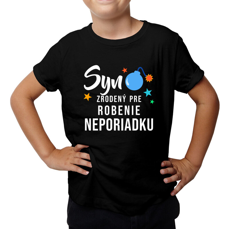 Garibald Syn - zrodený pre robenie neporiadku - detské tričko s 60822585