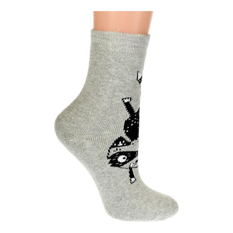 AURA.VIA Detské sivé ponožky ENA 20786304