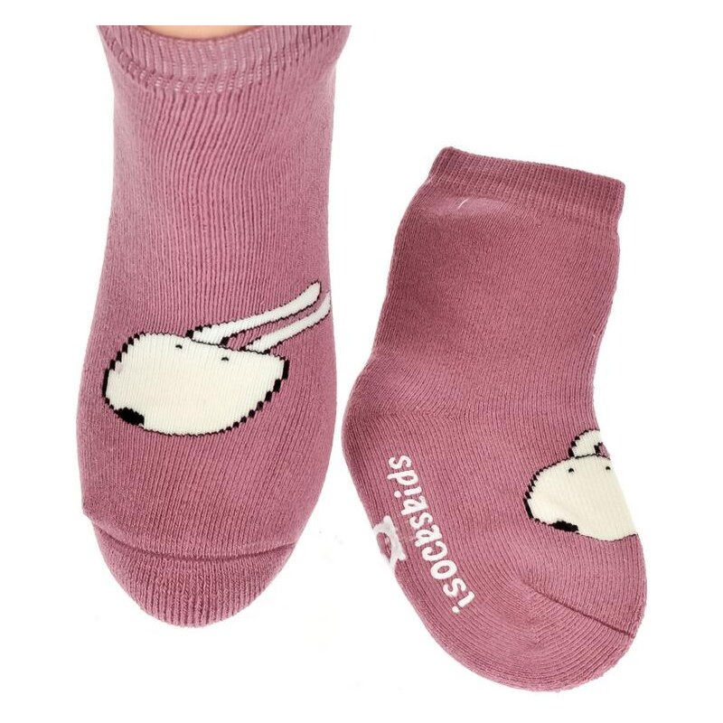 AURA.VIA Detské tmavo-ružové ponožky LILI 20786301