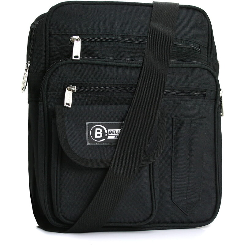 Pánska taška cez plece čierna - Bellugio Darkos čierna 57819958