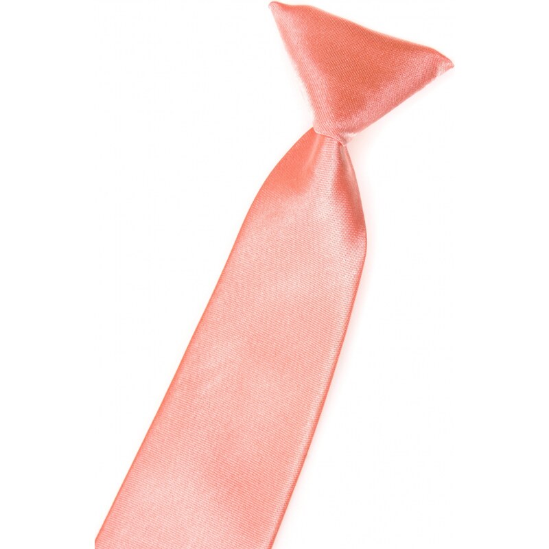 Chlapčenská kravata - Lososová s leskom Avantgard 558-798