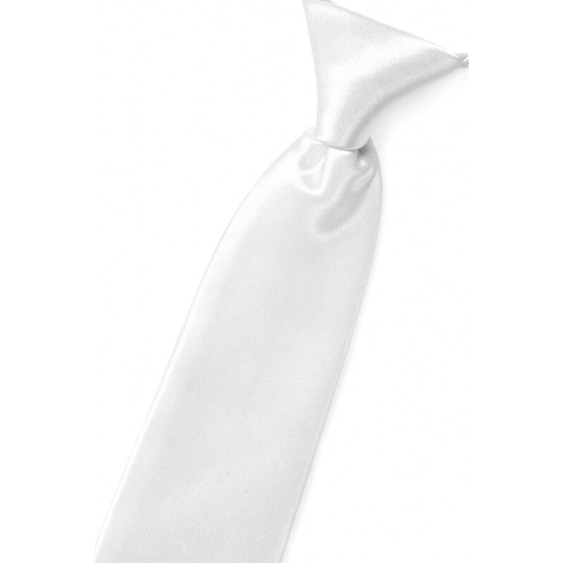 Chlapčenská kravata biela lesk Avantgard 558-9019