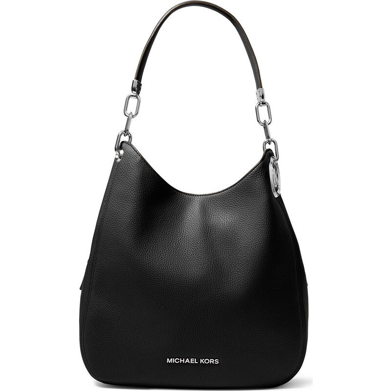 Michael Kors Kabelka Lillie Signature Chain Shoulder Tote Black Silver 63717775