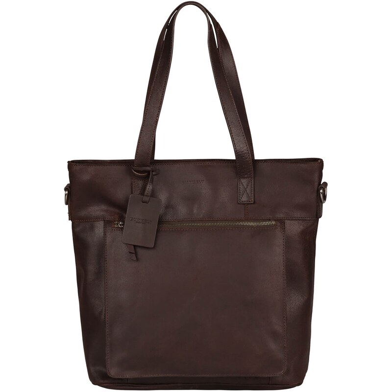 Dámska kožená kabelka Burkely Jade - tmavo hnedá 20839698