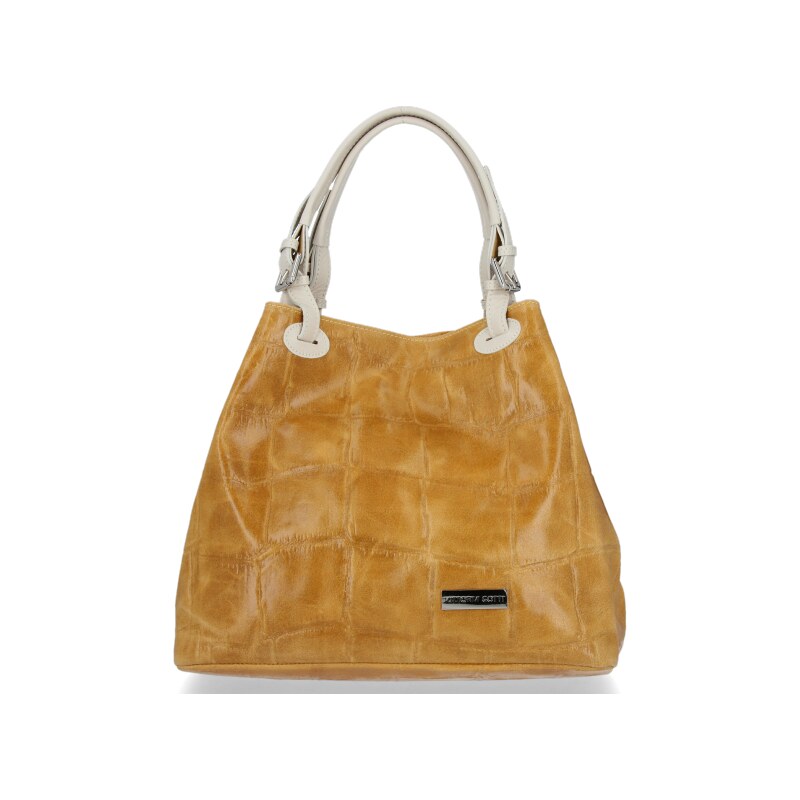 Kožené kabelka shopper bag Vittoria Gotti ryšavá V692754 65216166