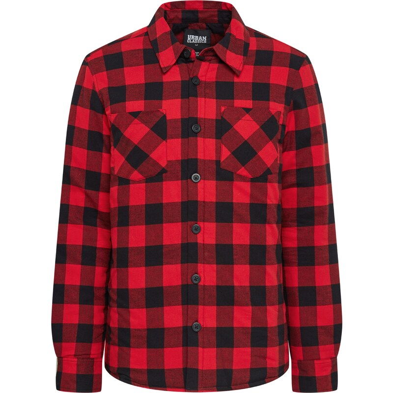 Urban Classics Košeľa svetločervená / čierna 21983353
