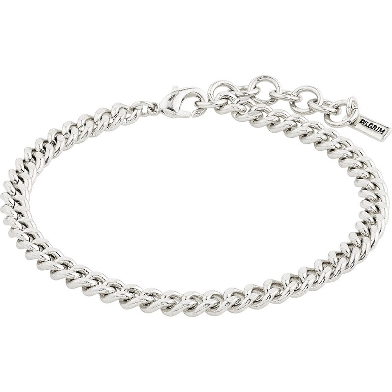 Pilgrim Náramok Fuchsia strieborná 66078221