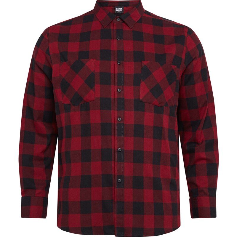 Urban Classics Košeľa burgundská / čierna 54231334