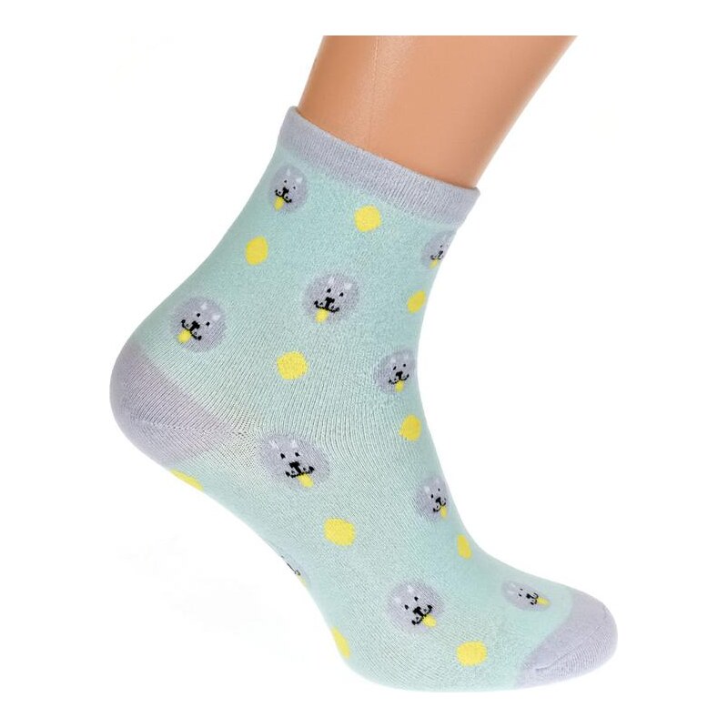 AURA.VIA Svetlo-zelené ponožky ANI 20856295