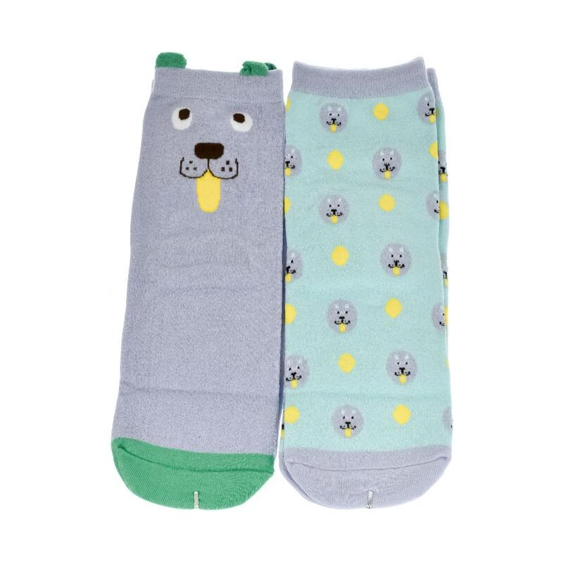 AURA.VIA Balenie dámskych modrých ponožiek AIDA 20856304