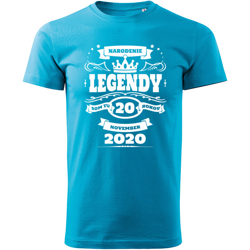 E-shop T-ričko Narodenie legendy pánske tričko s vlastným dátumom