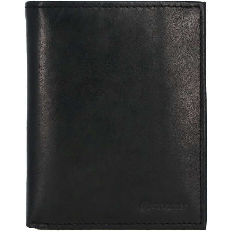 Pánska kožená peňaženka čierna - Diviley Soran čierna 66700188