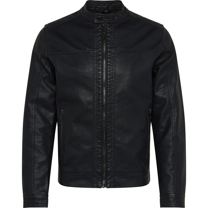 JACK & JONES Prechodná bunda JJWarner čierna 23172445