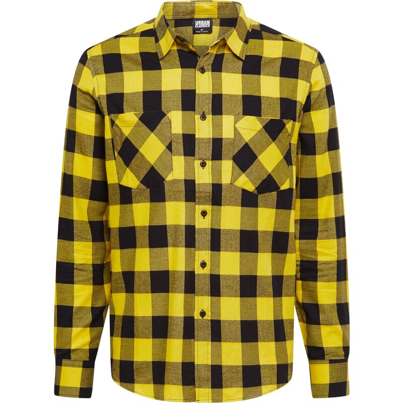 Urban Classics Košeľa žltá / čierna 60867127