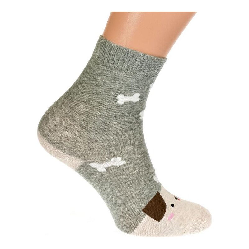 AURA.VIA Sivé ponožky RAGA 20923712